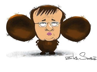 Мединский и мультфильмы. Карикатура: С. Елкин, facebook.com/sergey.elkin1